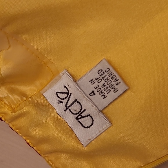 LIKE NEW Y2K Cache 100% Silk Floral Print Balloon Hem Strapless Dress - Picture 10 of 16